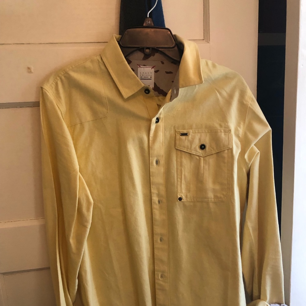 Split men’s yellow medium shirt